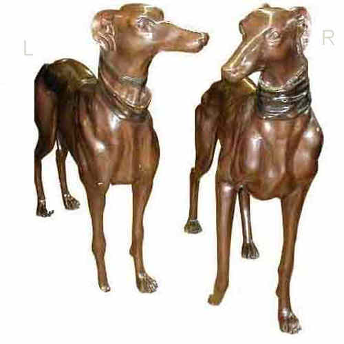 Bronze Dog Statues