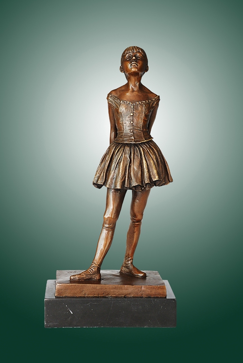 Bronze Stretching Bronze Ballerina [EP-738-JF] - : Bronze Statues aniamls