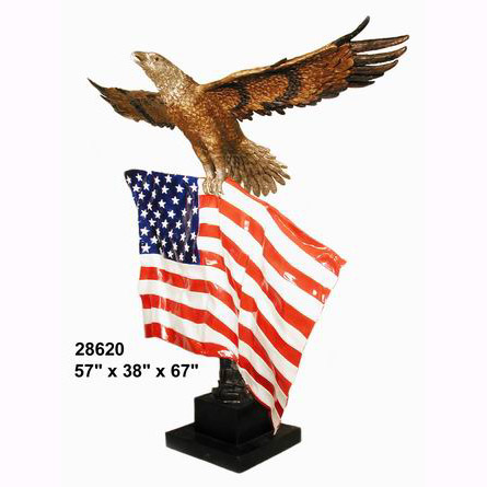 Eagle With the American Flag