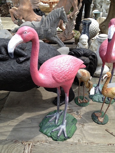 Cast Iron Flamingo